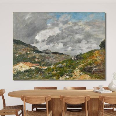 Mountains Near Nice Eugène Boudin ebd92 canvas print 