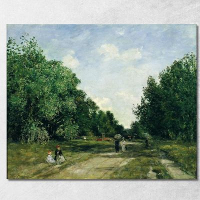 Parc Cordier In Trouville Eugène Boudin ebd102 canvas print 