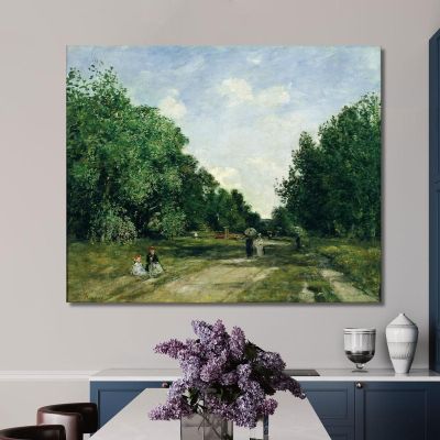 Parc Cordier In Trouville Eugène Boudin ebd102 canvas print 