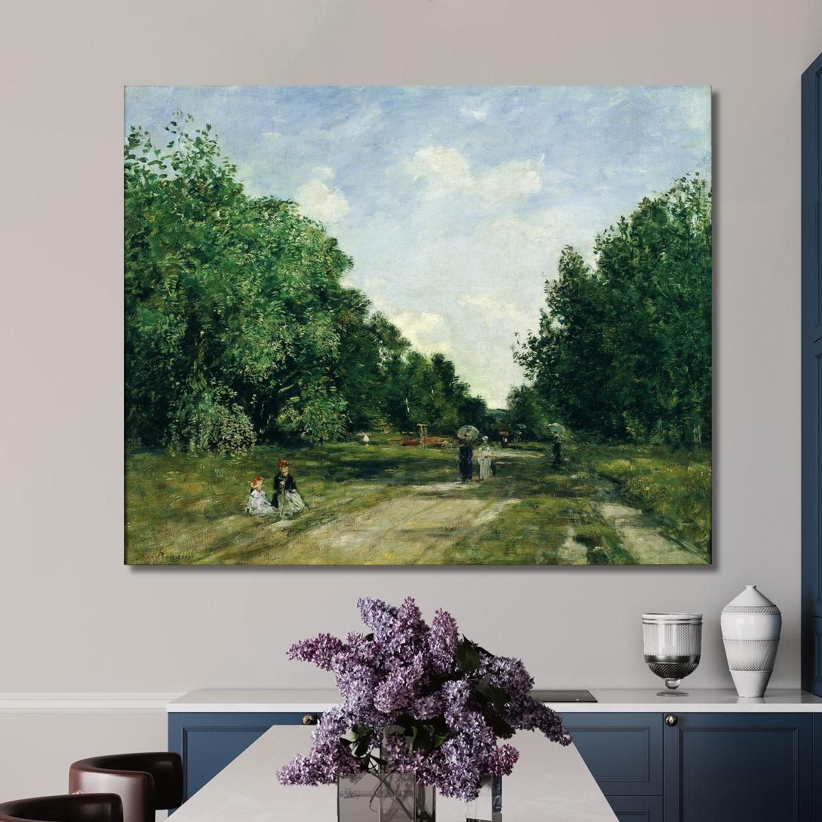 Parc Cordier In Trouville Eugène Boudin ebd102 canvas print 