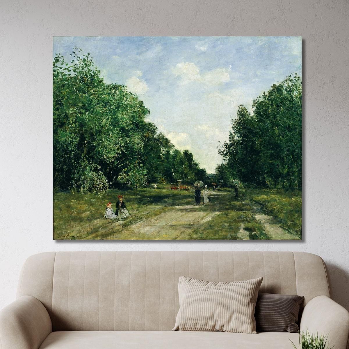 Parc Cordier In Trouville Eugène Boudin ebd102 canvas print 