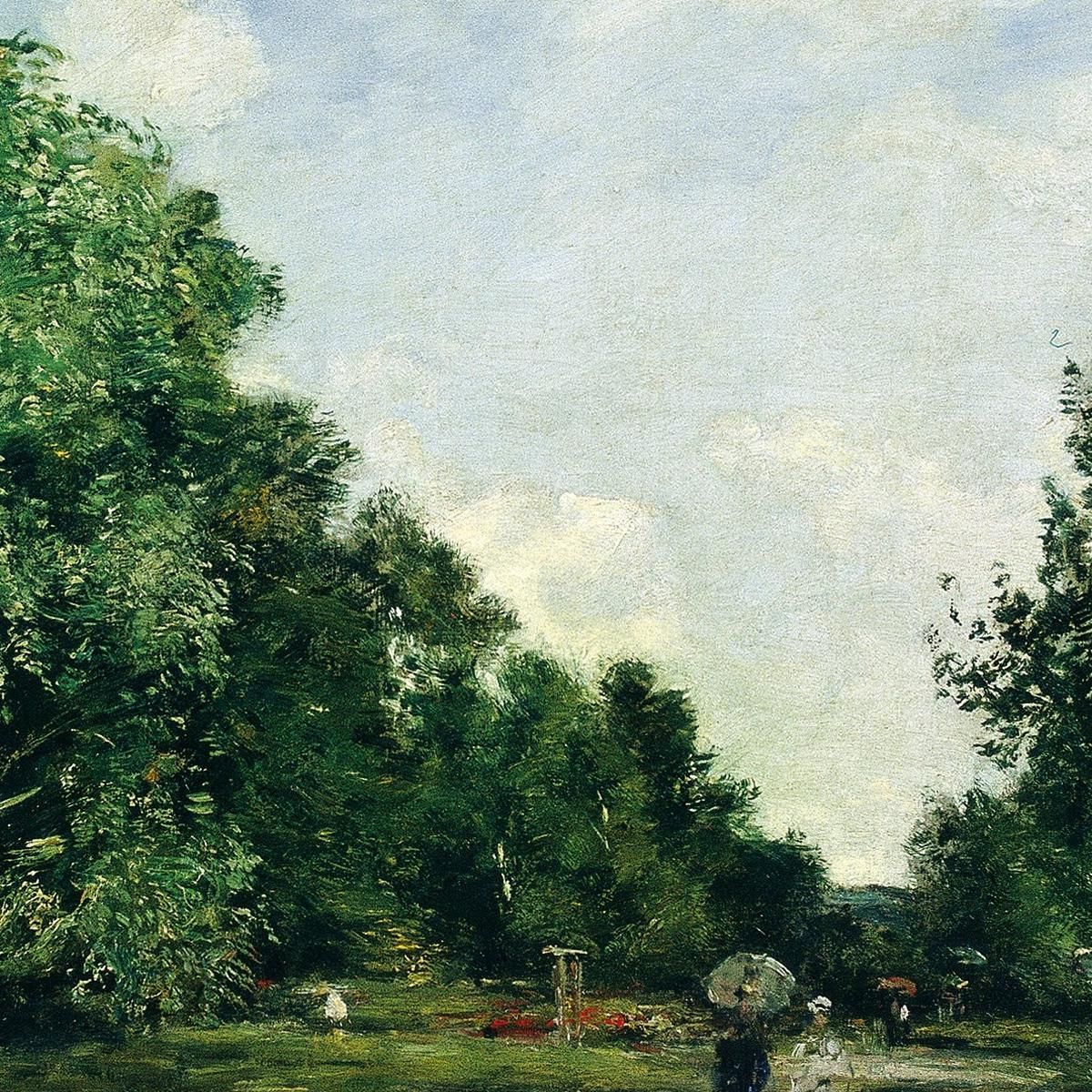 Parc Cordier In Trouville Eugène Boudin ebd102 canvas print