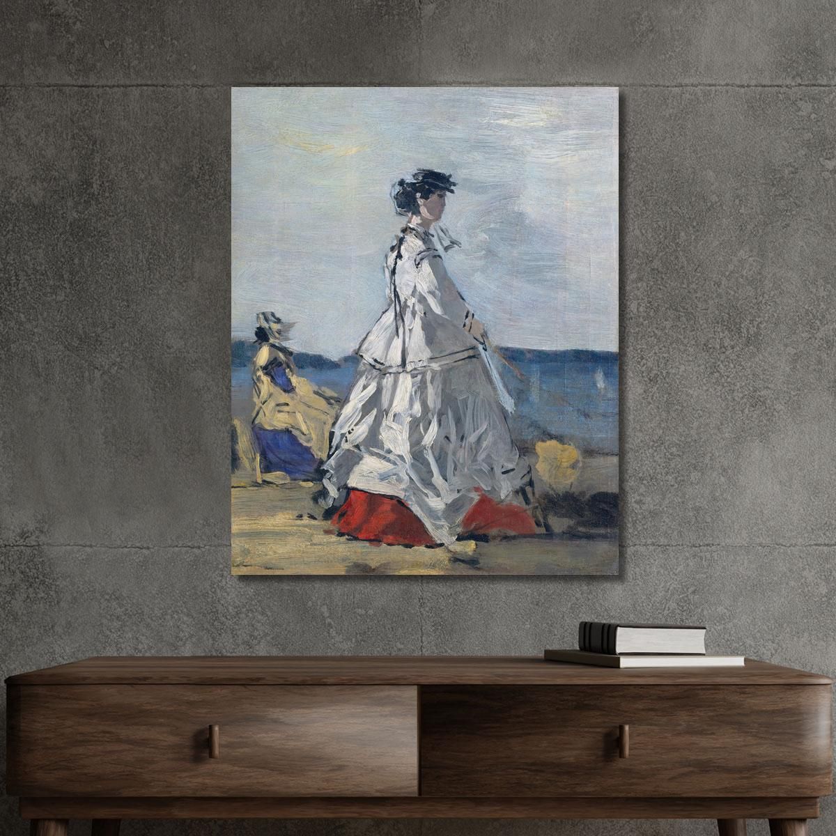 Princess Pauline Metternich On The Beach Eugène Boudin ebd111 canvas print 