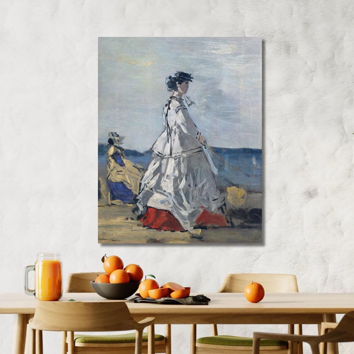 Princess Pauline Metternich On The Beach Eugène Boudin ebd111 canvas print 