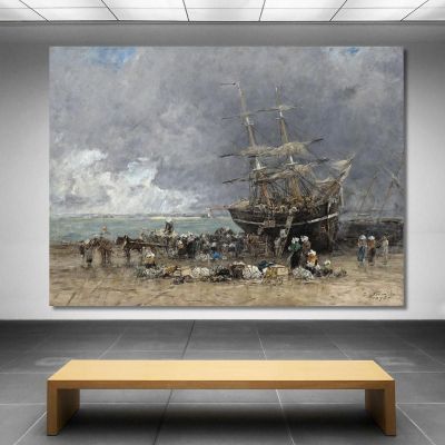 Return Of The Terre-Neuvier Eugène Boudin ebd113 canvas print 