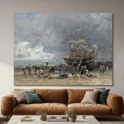 Return Of The Terre-Neuvier Eugène Boudin ebd113 canvas print 