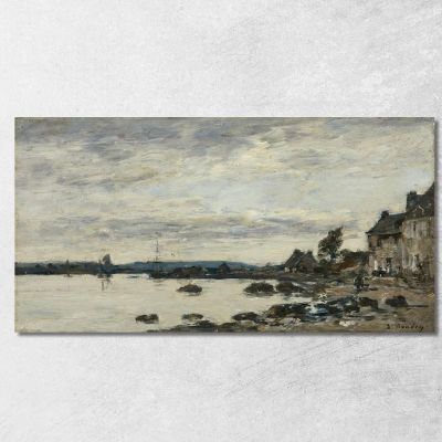 Breton Shore Eugène Boudin ebd114 canvas print 