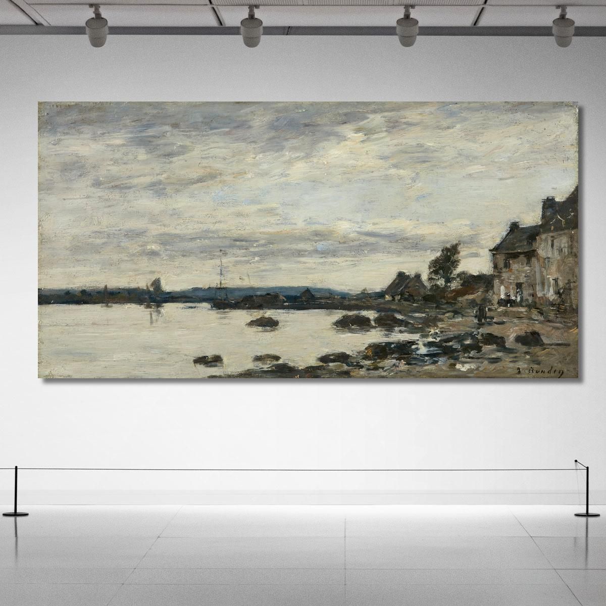 Breton Shore Eugène Boudin ebd114 canvas print 