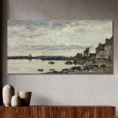 Breton Shore Eugène Boudin ebd114 canvas print 