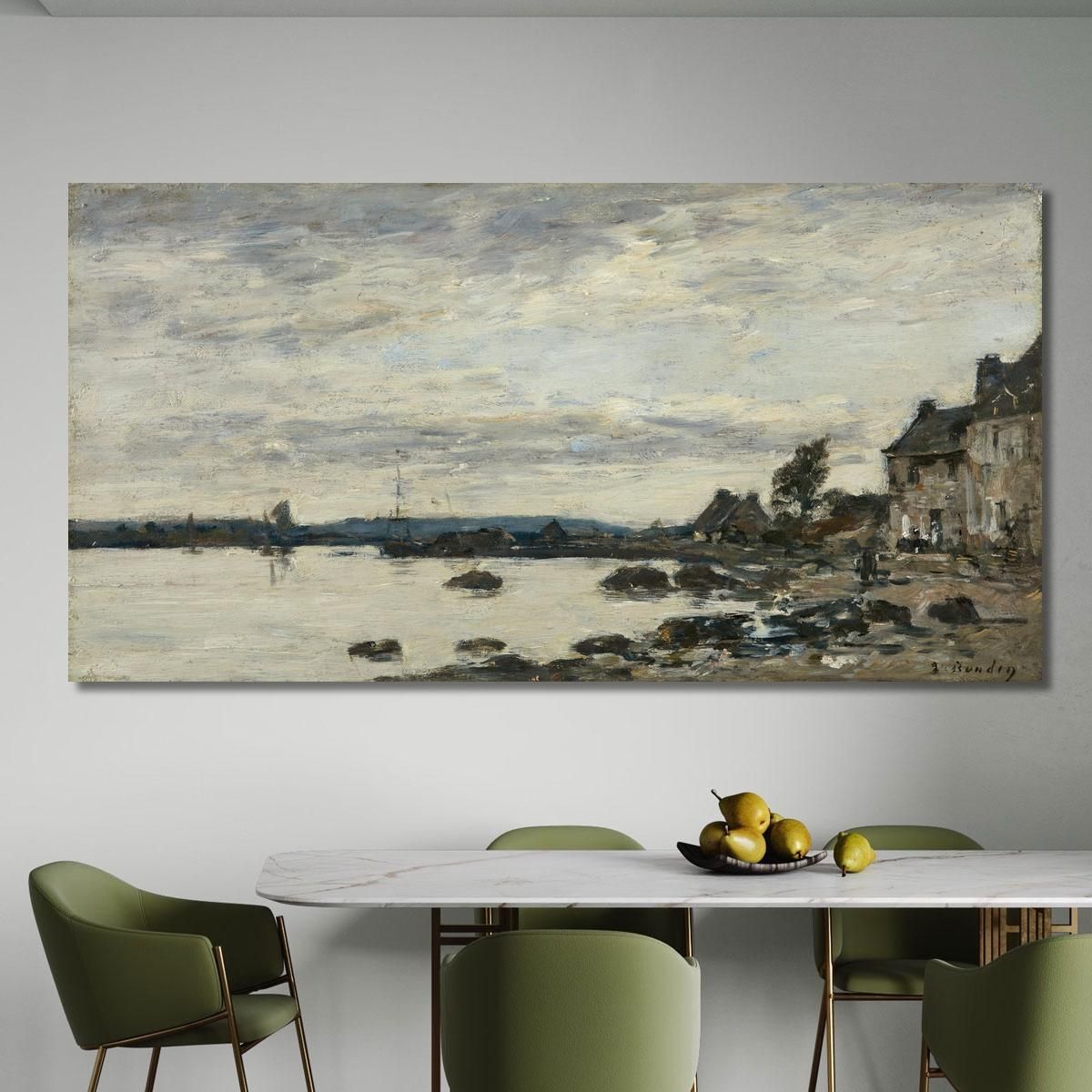 Breton Shore Eugène Boudin ebd114 canvas print 