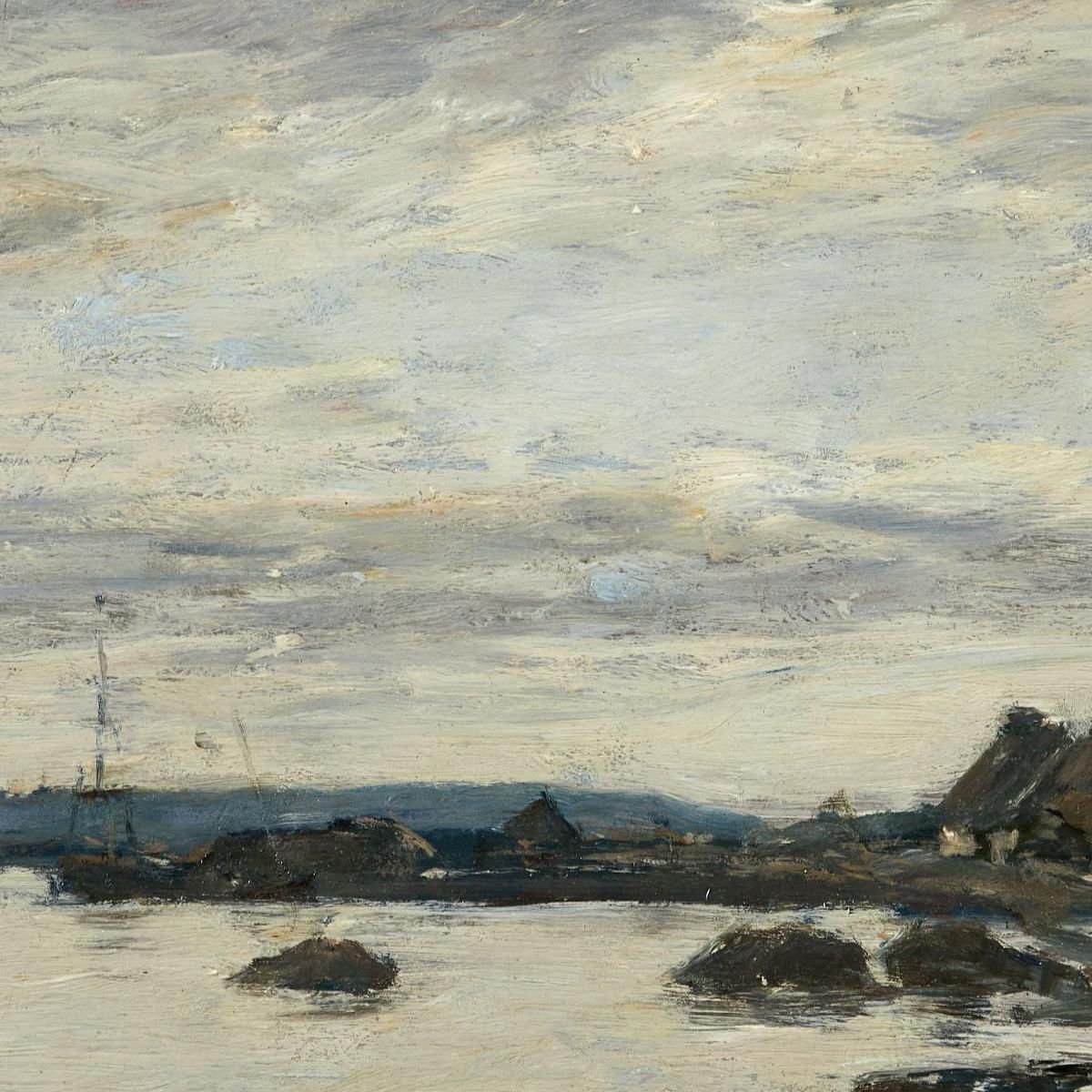 Breton Shore Eugène Boudin ebd114 canvas print
