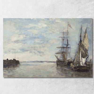 Leaving The Port Eugène Boudin ebd128 canvas print 