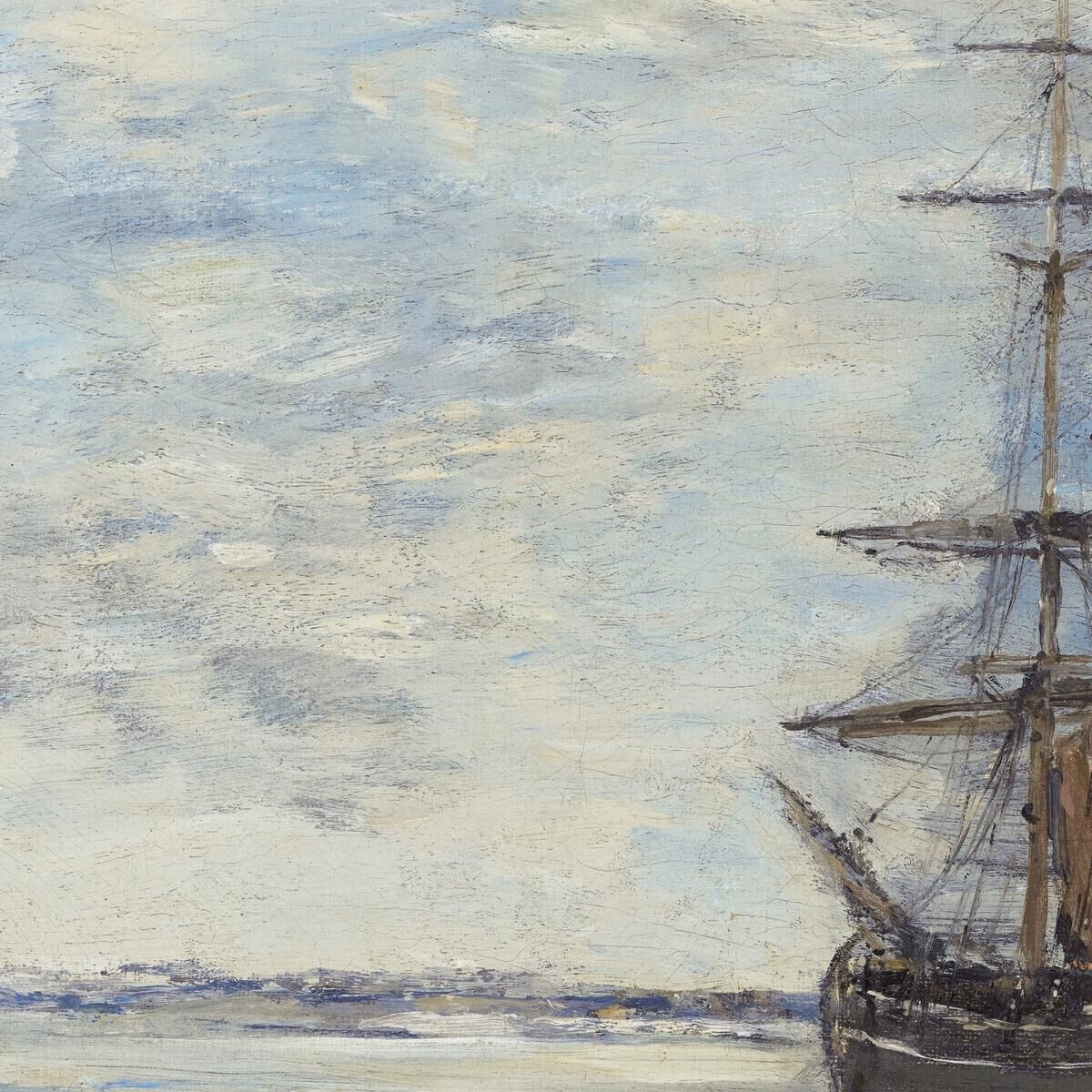 Leaving The Port Eugène Boudin ebd128 canvas print