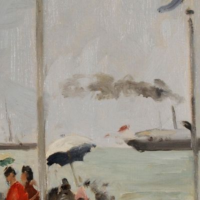On The Beach At Trouville Eugène Boudin ebd131 canvas print