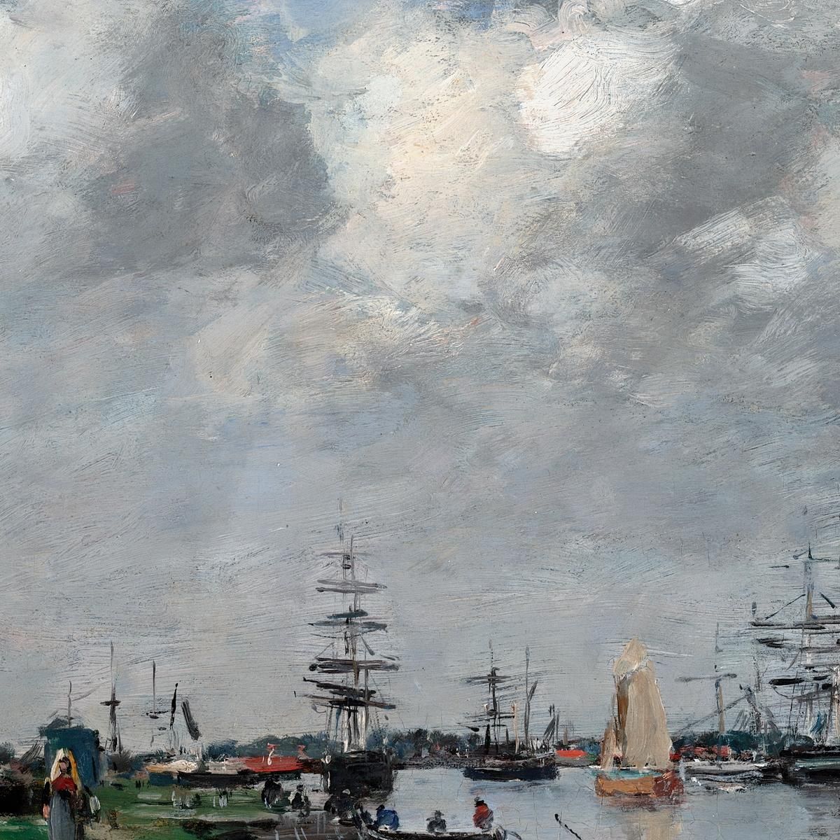 The Escaut River In Antwerp Eugène Boudin ebd141 canvas print