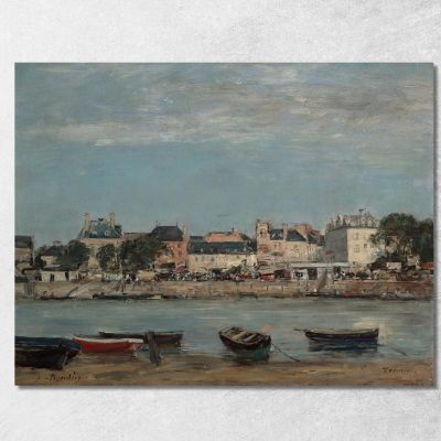 The Port Of Trouville Eugène Boudin ebd142 canvas print 