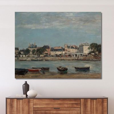 The Port Of Trouville Eugène Boudin ebd142 canvas print 