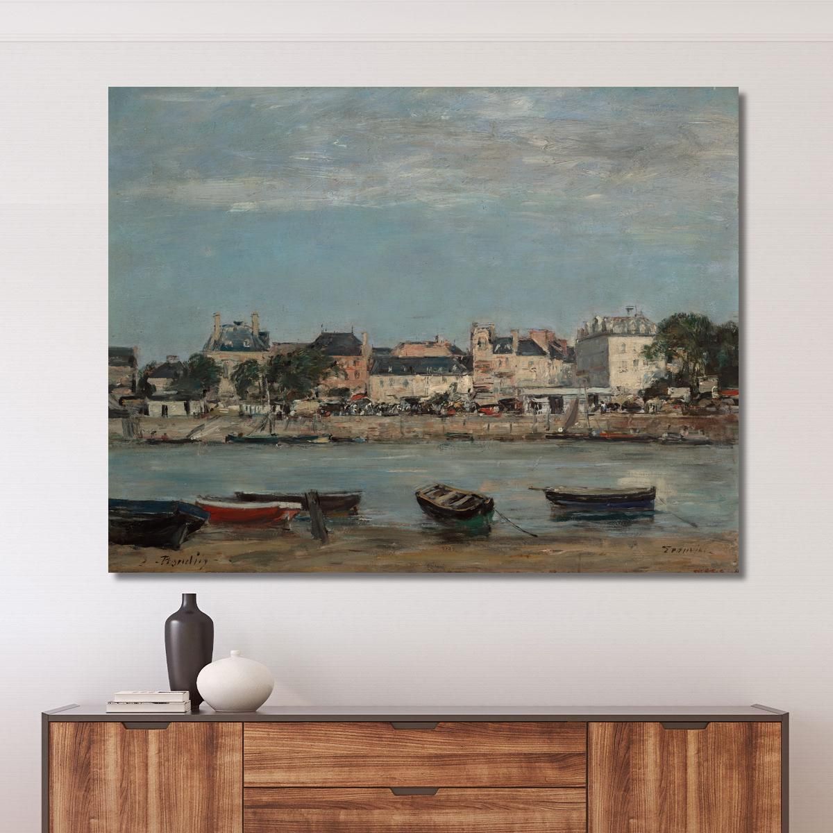 The Port Of Trouville Eugène Boudin ebd142 canvas print 