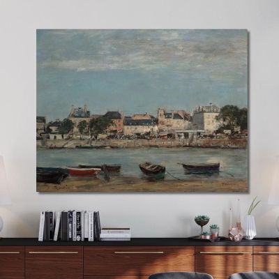The Port Of Trouville Eugène Boudin ebd142 canvas print 