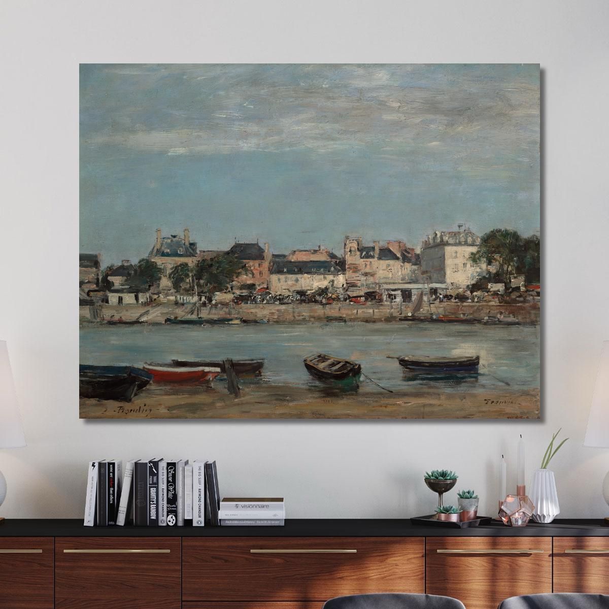 The Port Of Trouville Eugène Boudin ebd142 canvas print 