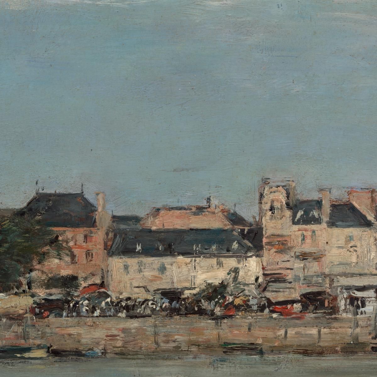 The Port Of Trouville Eugène Boudin ebd142 canvas print
