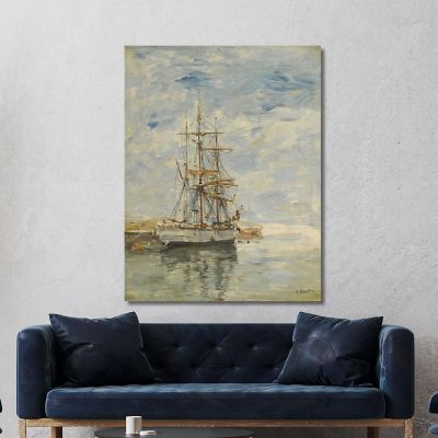 Three-Master At Anchor Eugène Boudin ebd147 canvas print 