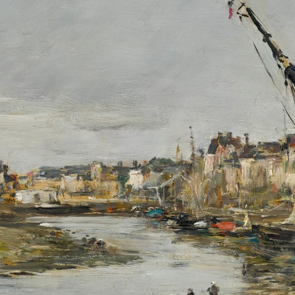 Trouville. The Port Eugène Boudin ebd162 canvas print