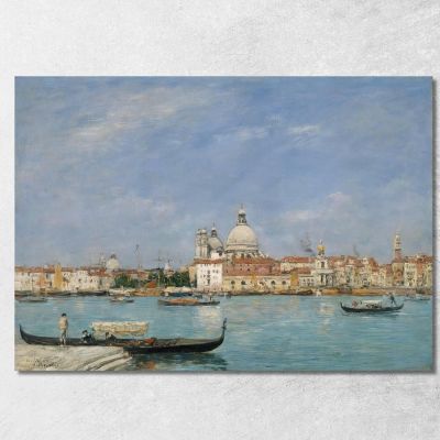 Venice Santa Maria Della Salute From San Giorgio Eugène Boudin ebd166 canvas print 