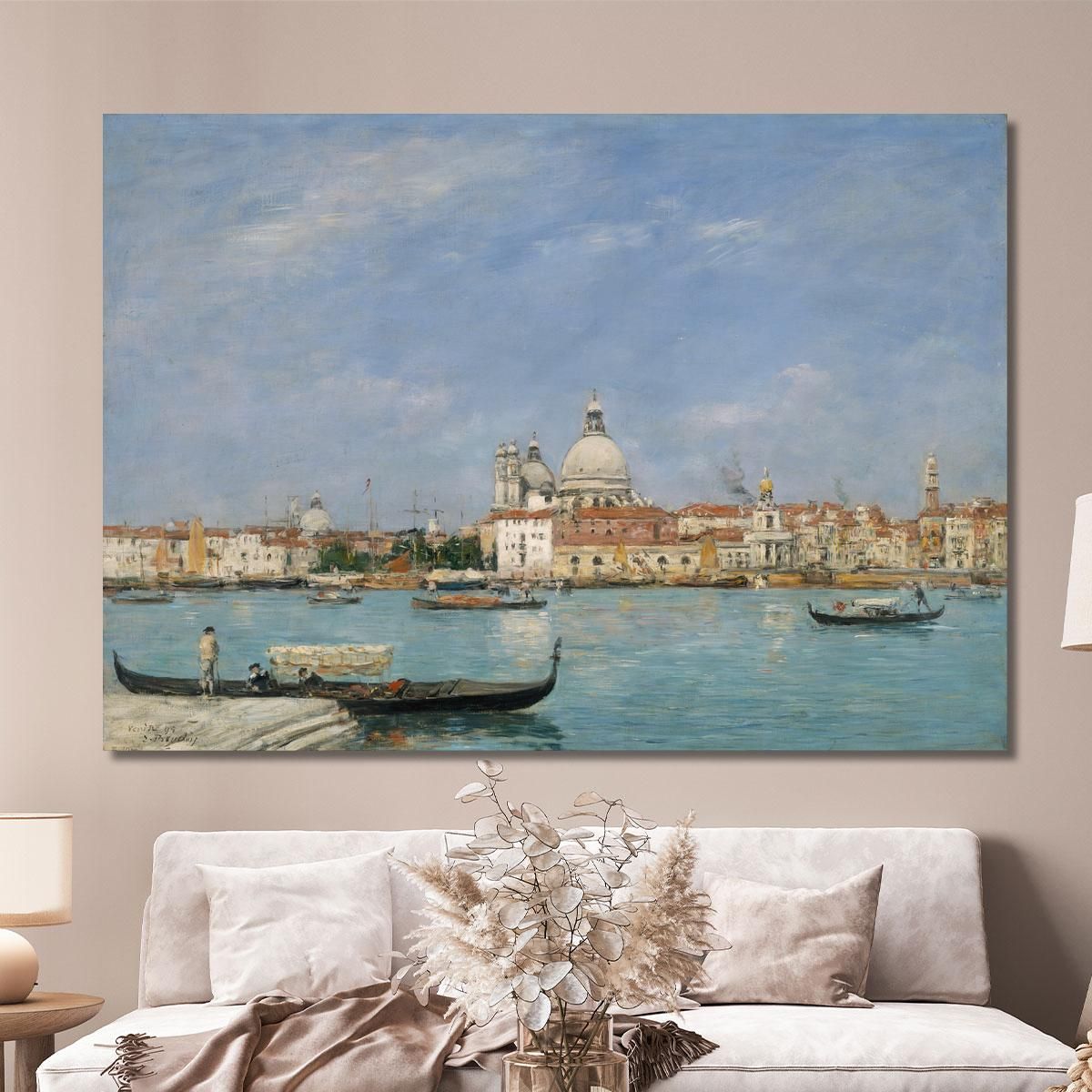 Venice Santa Maria Della Salute From San Giorgio Eugène Boudin ebd166 canvas print 