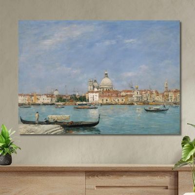 Venice Santa Maria Della Salute From San Giorgio Eugène Boudin ebd166 canvas print 