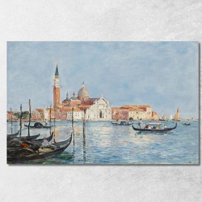 Venice Church Of San Giorgio Eugène Boudin ebd170 canvas print 