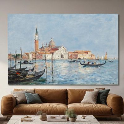 Venice Church Of San Giorgio Eugène Boudin ebd170 canvas print 