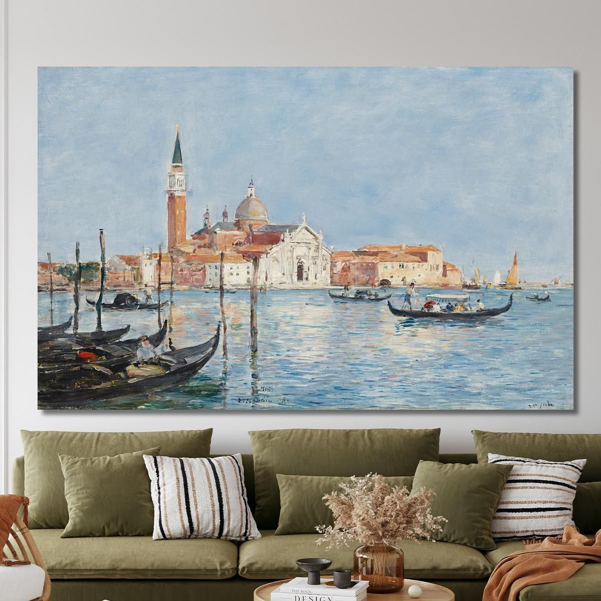 Venice Church Of San Giorgio Eugène Boudin ebd170 canvas print 