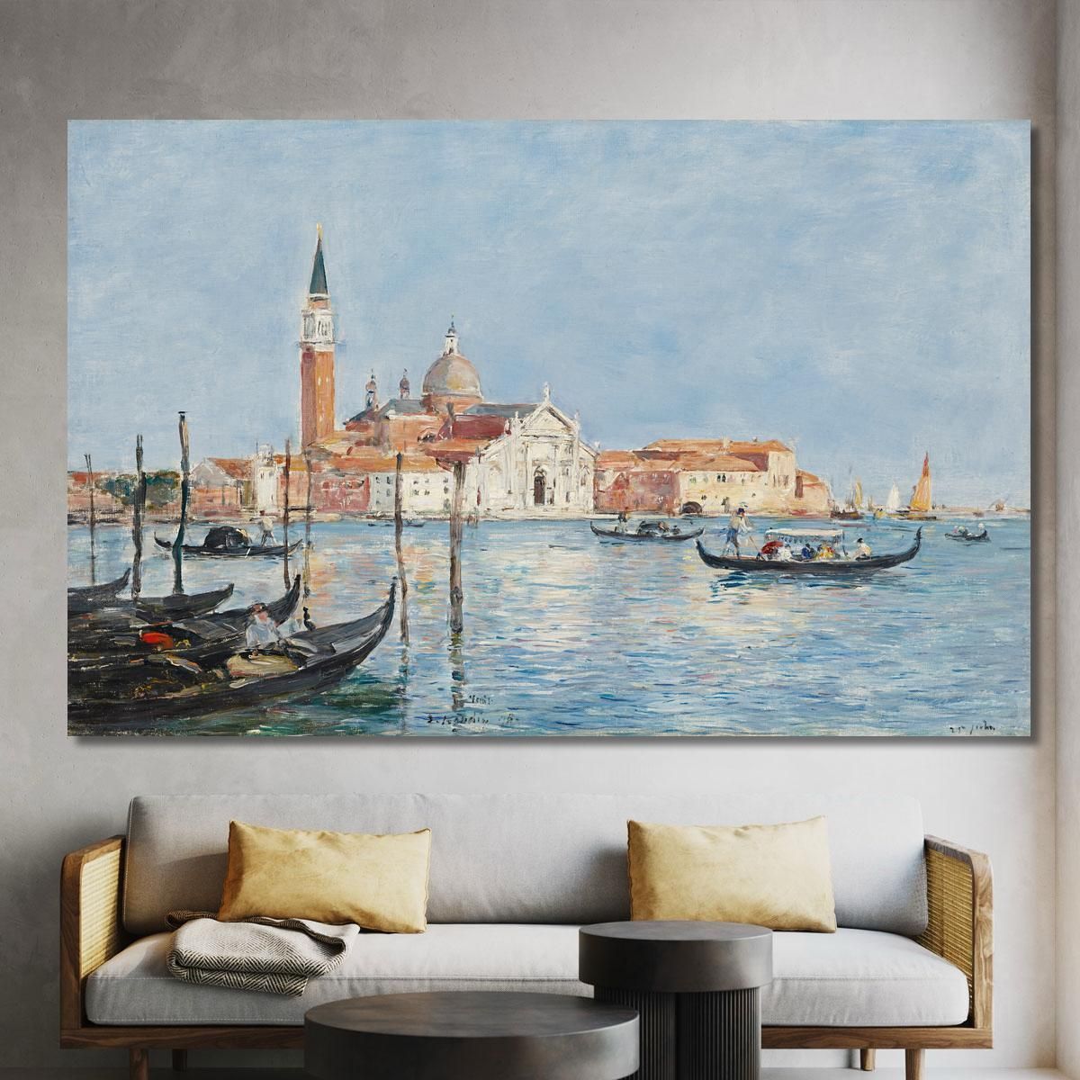 Venice Church Of San Giorgio Eugène Boudin ebd170 canvas print 
