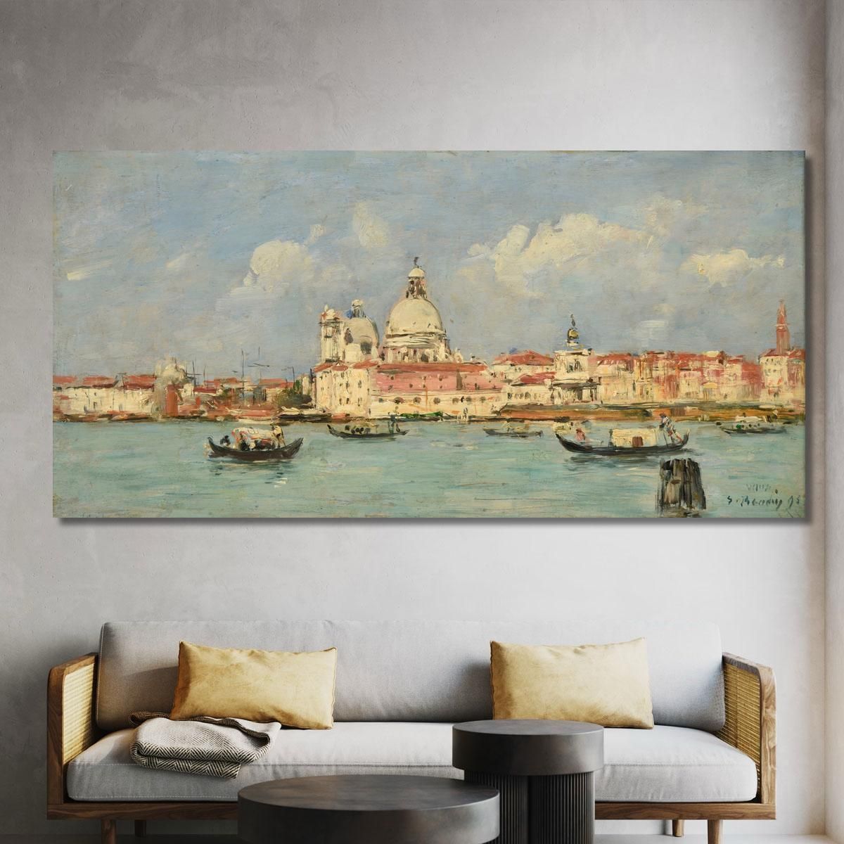 Venice. The Customs House And Our Lady Of Health Eugène Boudin ebd171 canvas print 