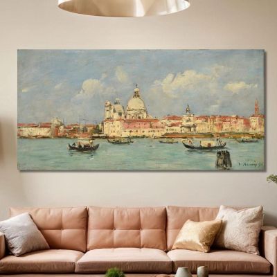 Venice. The Customs House And Our Lady Of Health Eugène Boudin ebd171 canvas print 