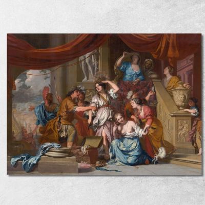 Achilles Discovered Among The Daughters Of Lycomedes Gerard de Lairesse gdl2 canvas print 