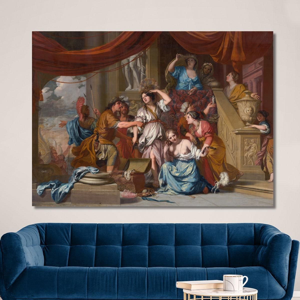 Achilles Discovered Among The Daughters Of Lycomedes Gerard de Lairesse gdl2 canvas print 