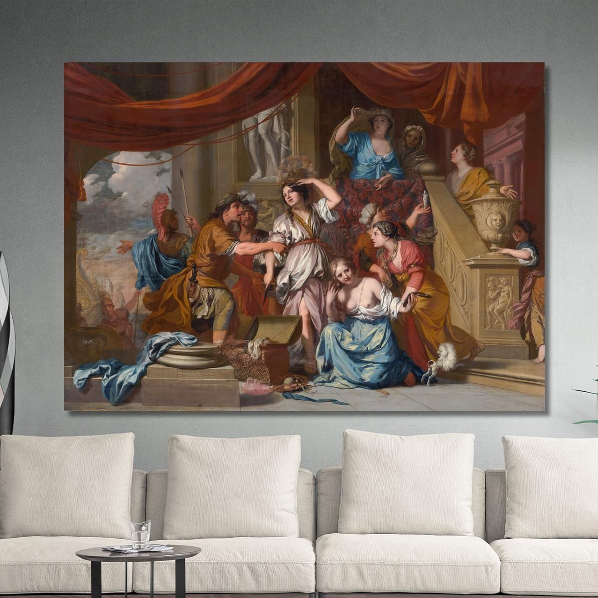 Achilles Discovered Among The Daughters Of Lycomedes Gerard de Lairesse gdl2 canvas print 