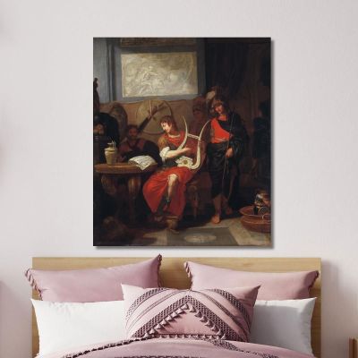 Achilles Playing The Lyre Before Patrocles Gerard de Lairesse gdl3 canvas print 