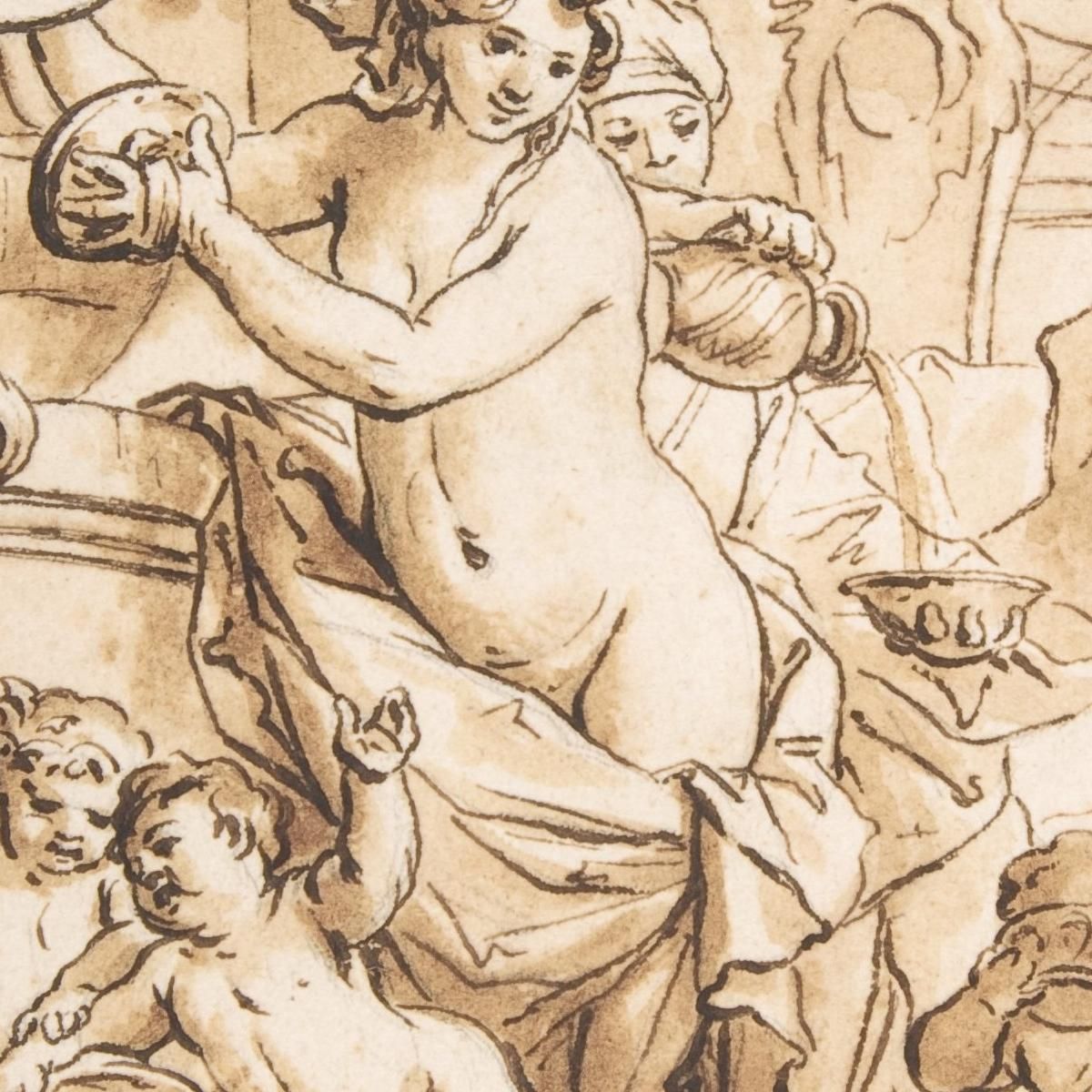 Bacchanalian Scene With Nymphs And Putti Gerard de Lairesse gdl7 canvas print