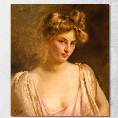 A Blonde Beauty Gustave Jean Jacquet gjj1 canvas print 