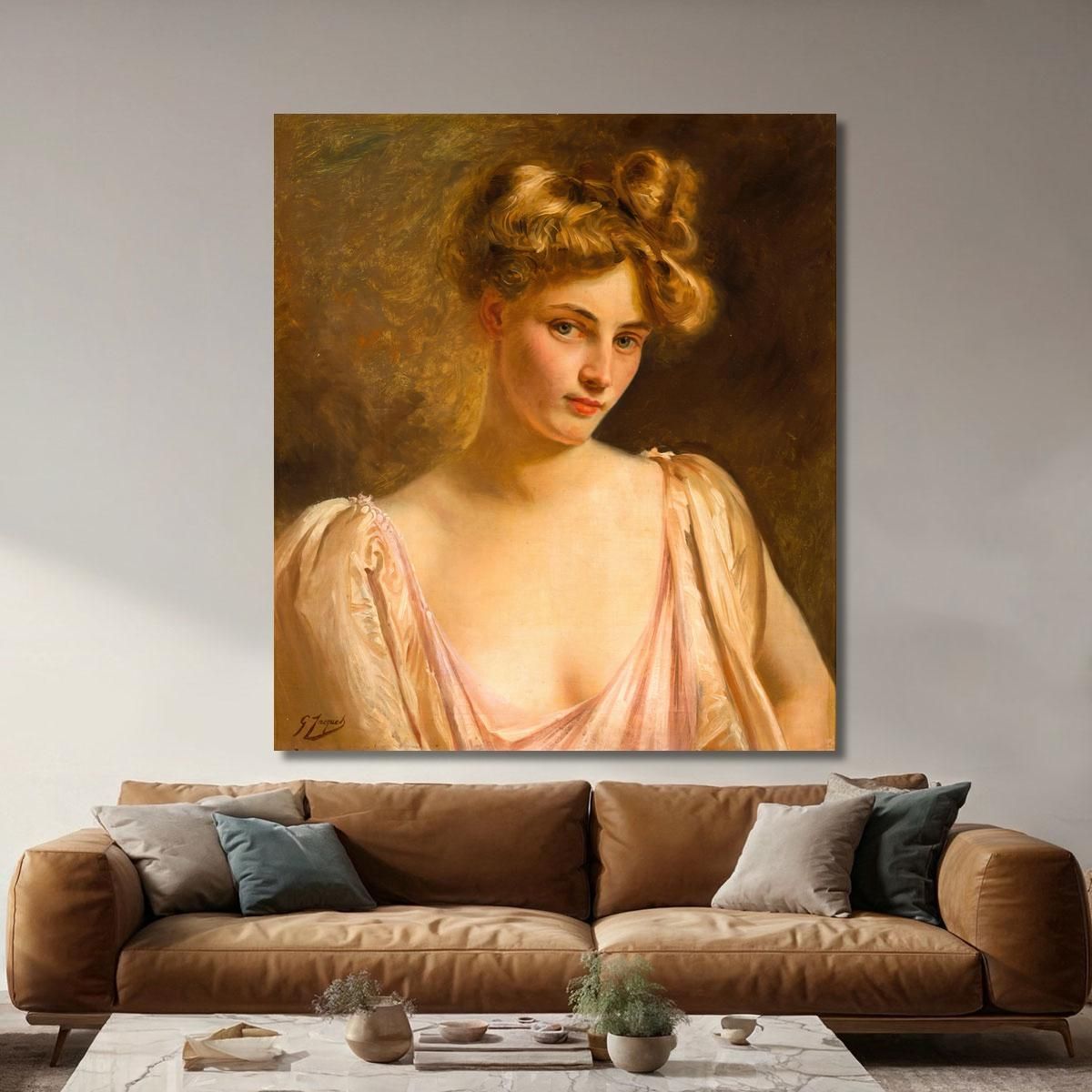 A Blonde Beauty Gustave Jean Jacquet gjj1 canvas print 