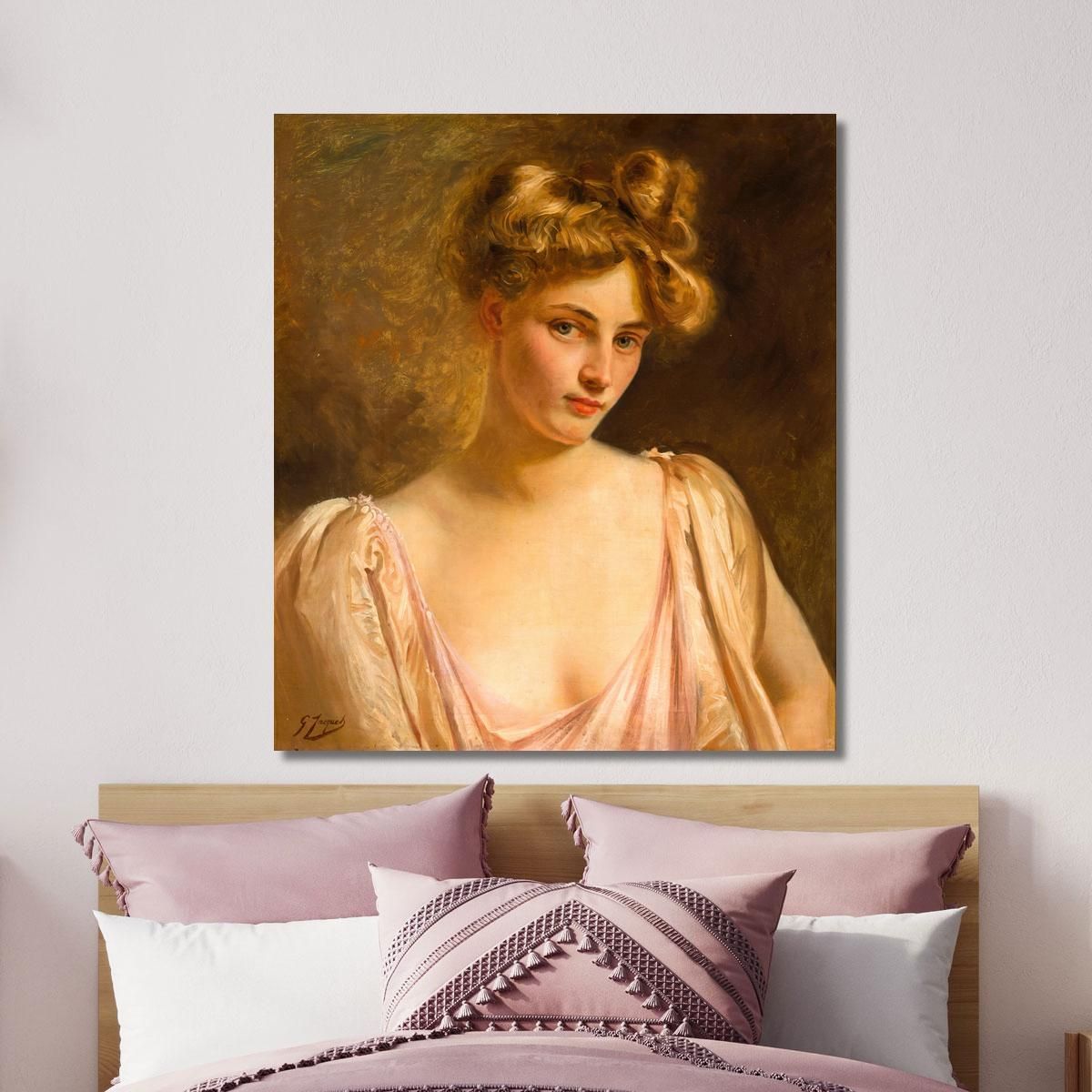 A Blonde Beauty Gustave Jean Jacquet gjj1 canvas print 