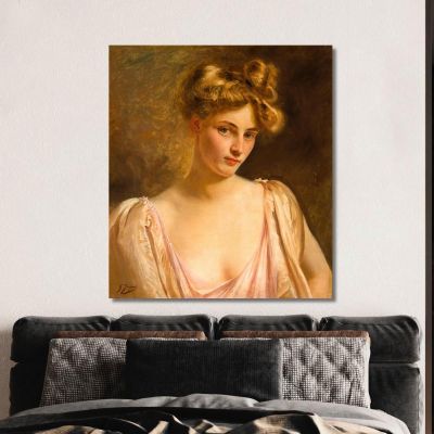 A Blonde Beauty Gustave Jean Jacquet gjj1 canvas print 