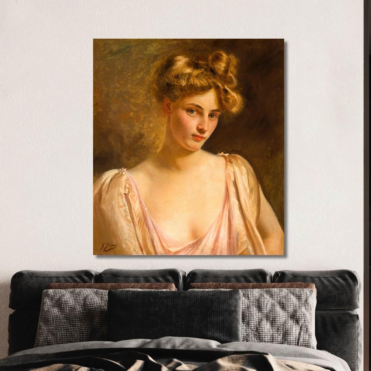 A Blonde Beauty Gustave Jean Jacquet gjj1 canvas print 