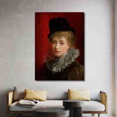 A Fashionable Beauty Gustave Jean Jacquet gjj2 canvas print 