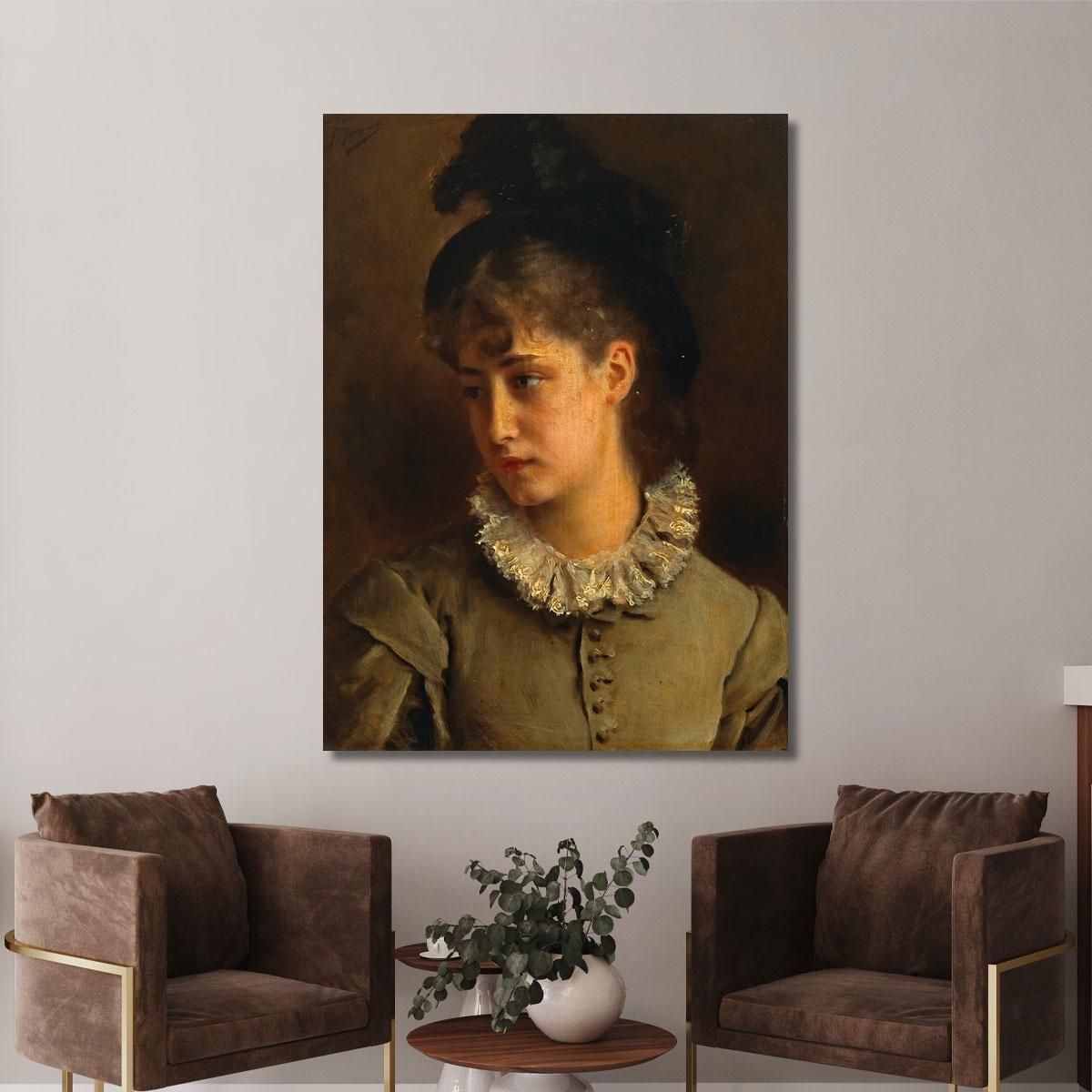 A Solemn Beauty Gustave Jean Jacquet gjj6 canvas print 