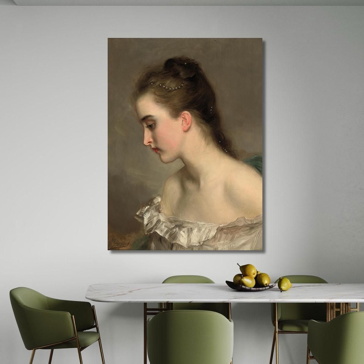 The Debutant Gustave Jean Jacquet gjj22 canvas print 