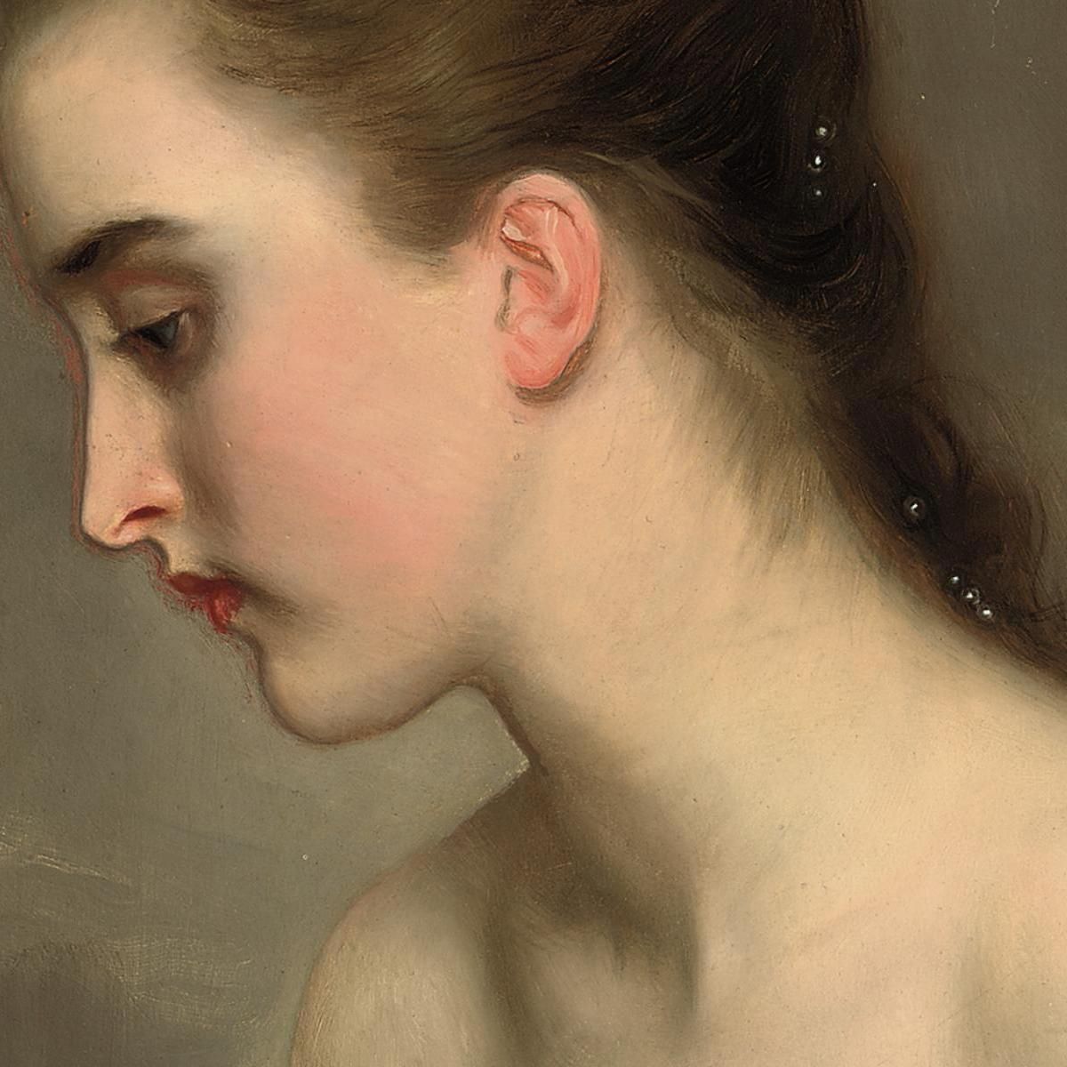 The Debutant Gustave Jean Jacquet gjj22 canvas print